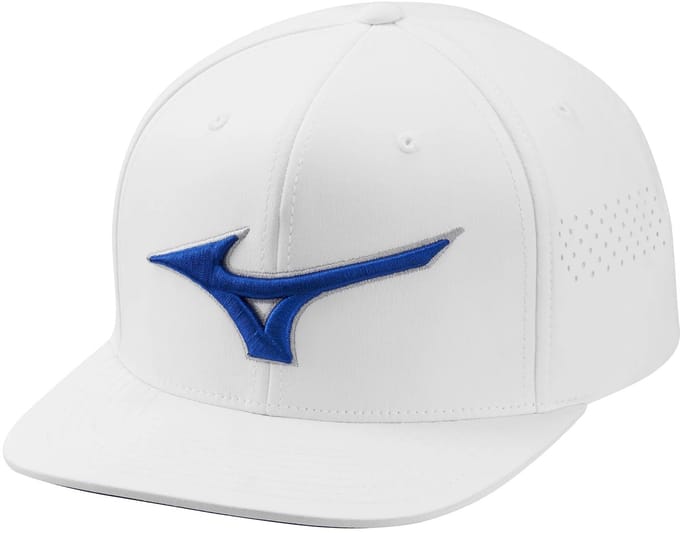 Mizuno Tour Flat Snapback Golfcap - Wit