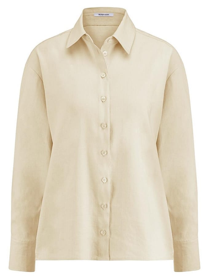 Lange blouse Van Peter Hahn beige