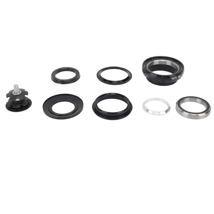 Fiets Balhoofd Aluminium Mountainbike Voorvork Balhoofd voor 44mm Rechte Balhoofdbuis met 28.6mm black