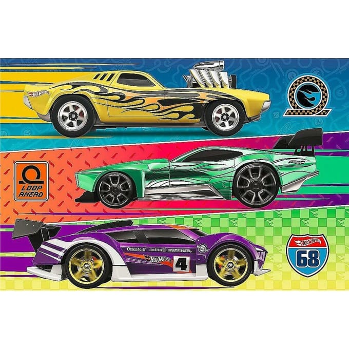 Trefl Hot Wheels Serie - Legpuzzel - 60 Stukken - 33 x 22 cm