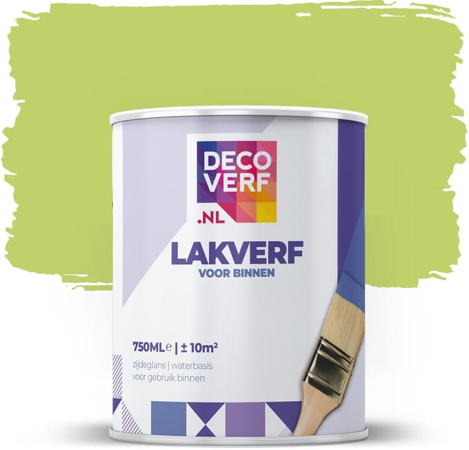 Decoverf lakverf appelgroen, 750ml