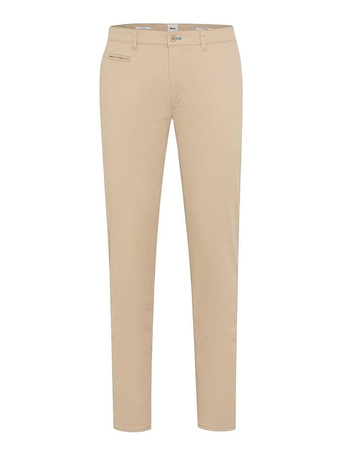 Brax Heren Chino  Style FABIO IN CANVAS, lichtbeige, maat 40/32