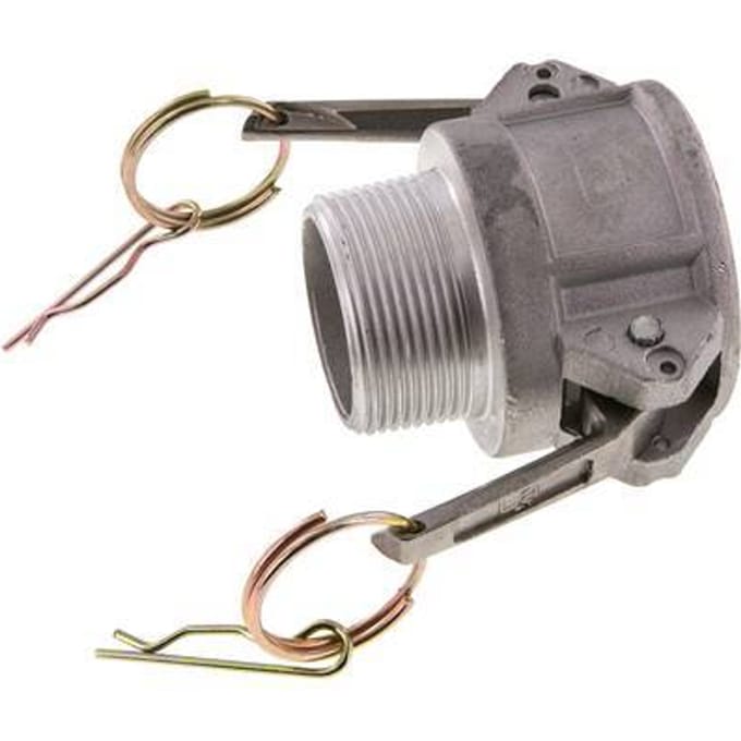 Camlock DN 40 (1 1/2'') Koppeling AluminiumR 1 1/2'' met buitendraad Type B MIL-C-27487