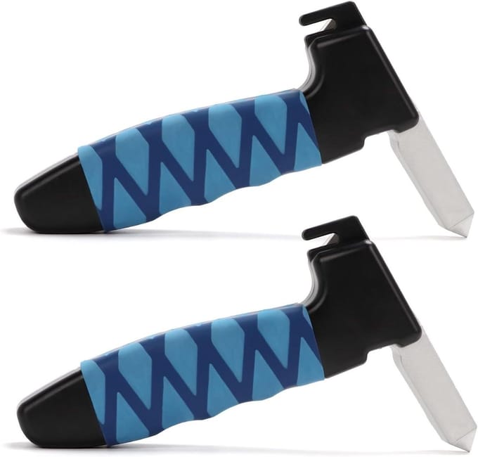 Autohandgreep - Instap hulp - Veilig Instappen - 3-in-1 Multifunctioneel - 2 stuks - Blauw Zwart