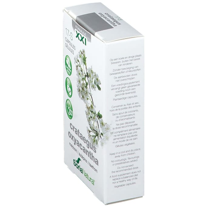 Soria 17-S Crataegus Oxyacantha XXI Meidoorn 300mg 30 Capsules