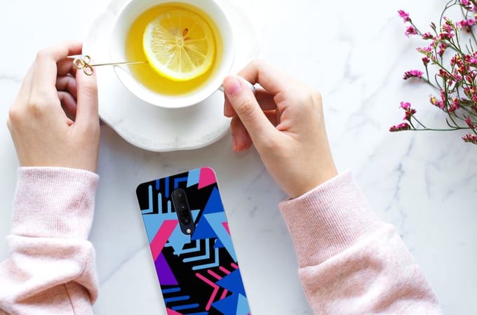 OnePlus 7 Pro TPU Hoesje Funky Triangle