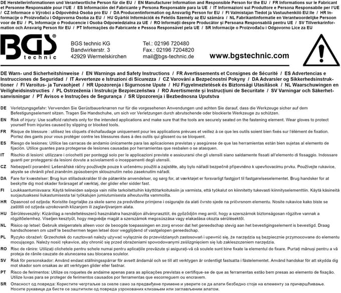 BGS Werfpuntratel 17 x 21 mm
