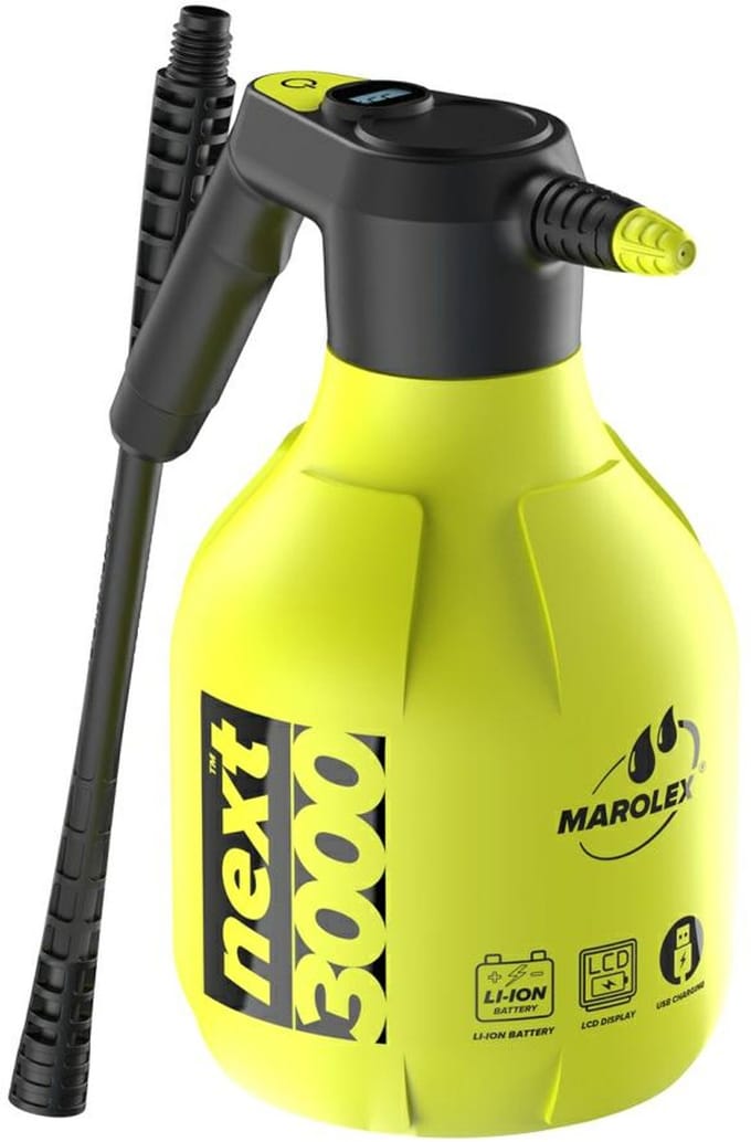 Marolex Next Serie - Accudrukspuit - 3000 ml - Ergonomisch Ontwerp - USB Oplaadbaar
