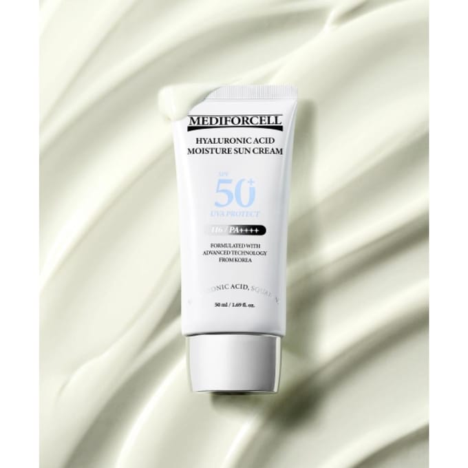 Crème Solaire Hydratante à l'Acide Hyaluronique Mediforcell 50ml NONE beige