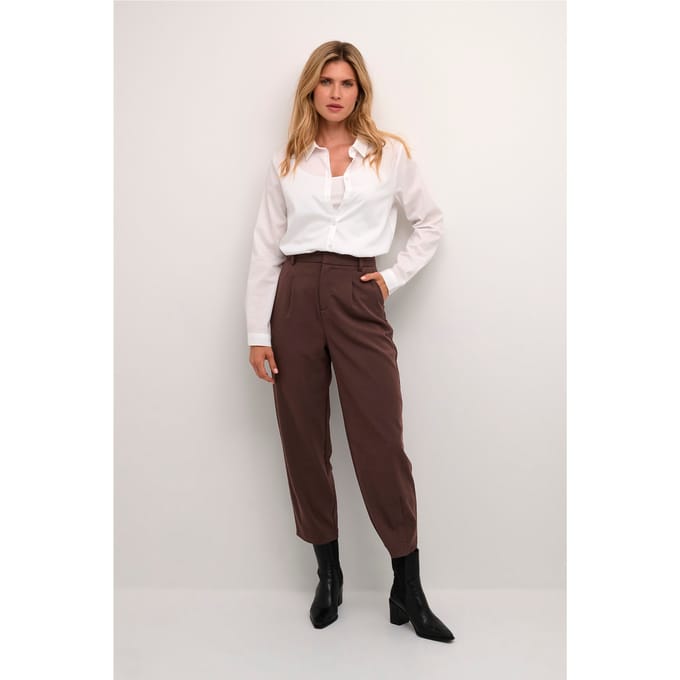 Pants Suiting Regular fit Java brown