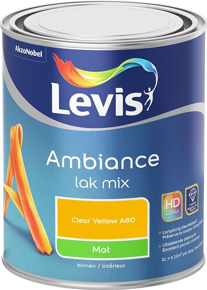 Levis - Ambiance Lak Mat Mix - Clear Yellow A80 - Mengverf - 1 L