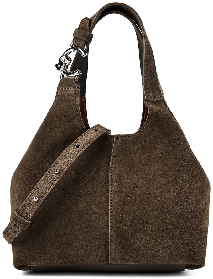 Coccinelle C-Easy Suede - Handtas S 20 cm (warm taupe)
