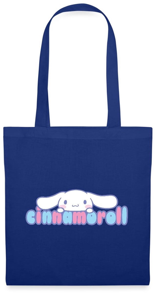 Cinnamoroll Gluurt Over De Letters Tas Van Stof Schoudertas