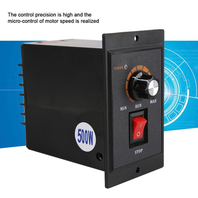 AC 220V 5060Hz enkelfasige AC-motortoerentalregelaar Elektromotortoerentalregelaar(500W)