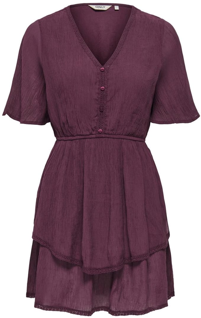 ONLY - ONLALLYSON 2/4 SHORT LAYER DRESS WVN Dames Jurk