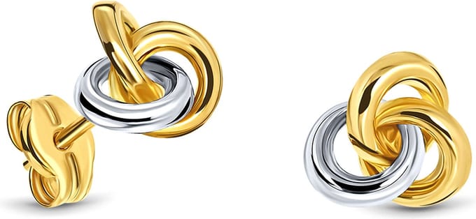 Miore Pure Oorbellen Dames - 14 Karaat Goud - Knopjes - 6 mm