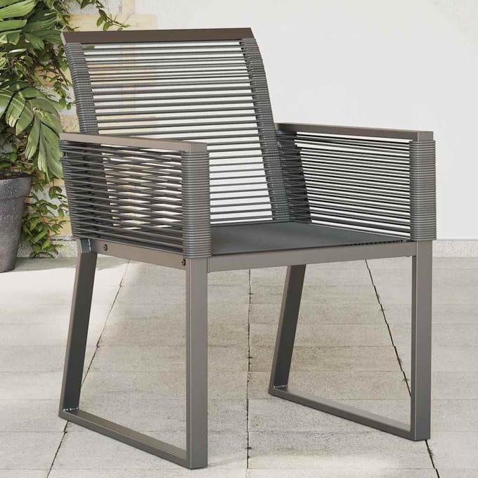 vidaXL - Tuinstoelen - 2 - st - poly - rattan - zwart