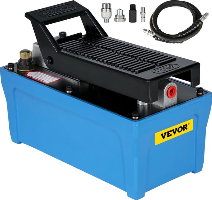 VEVOR Luchthydraulische Pomp Power Pack-Eenheid 10.000 PSI 103 in³ Cap