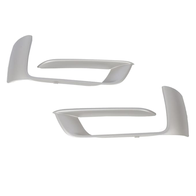 Paire de caches de phares antibrouillard 51117308044, garniture de calandre de pare-chocs avant pour X5 white