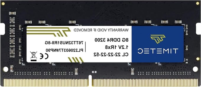 Geheugenmodule RAM - Werkgeheugen Laptop - Computer Upgrade - Niet-ECC Ongebufferd - 8GB 3200MHz - Zilver