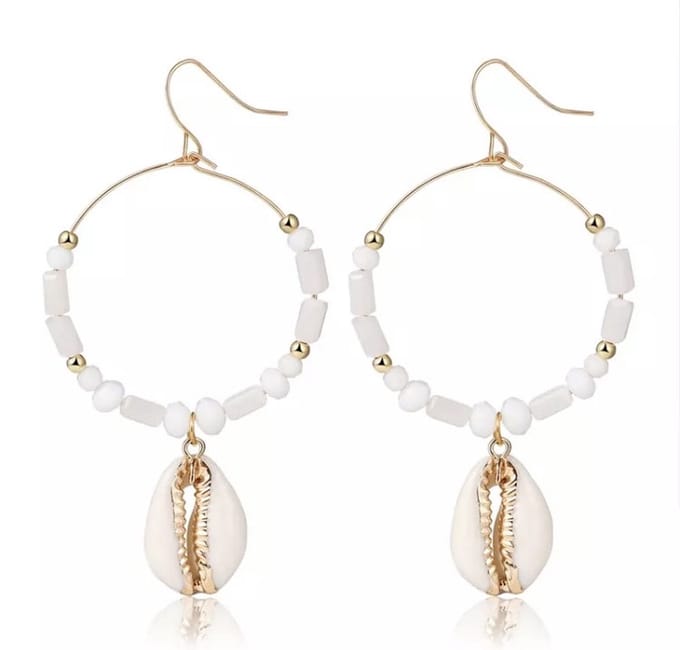 Jomide Oorhangers Shell Summer - Goudkleurig