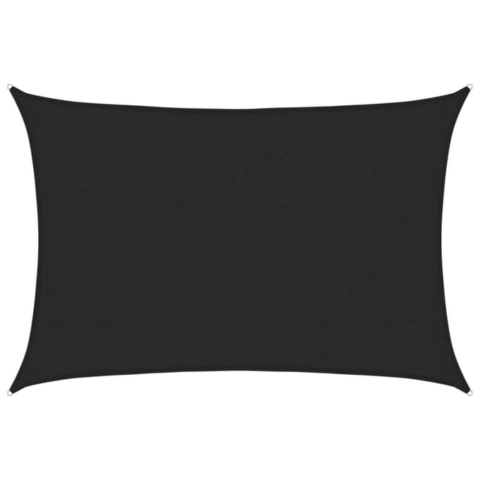 vidaXL - Zonnezeil - 160 - g/m² - 2,5x4 - m - HDPE - zwart
