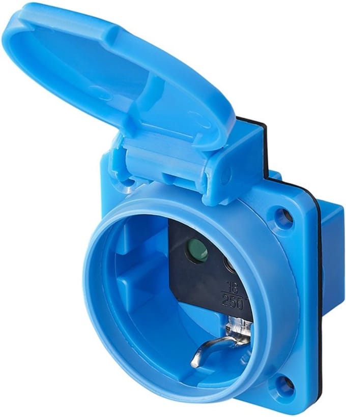 ProPlus Inbouw stopcontact - Schuko - 16A - IP44 - Voor camper en caravan