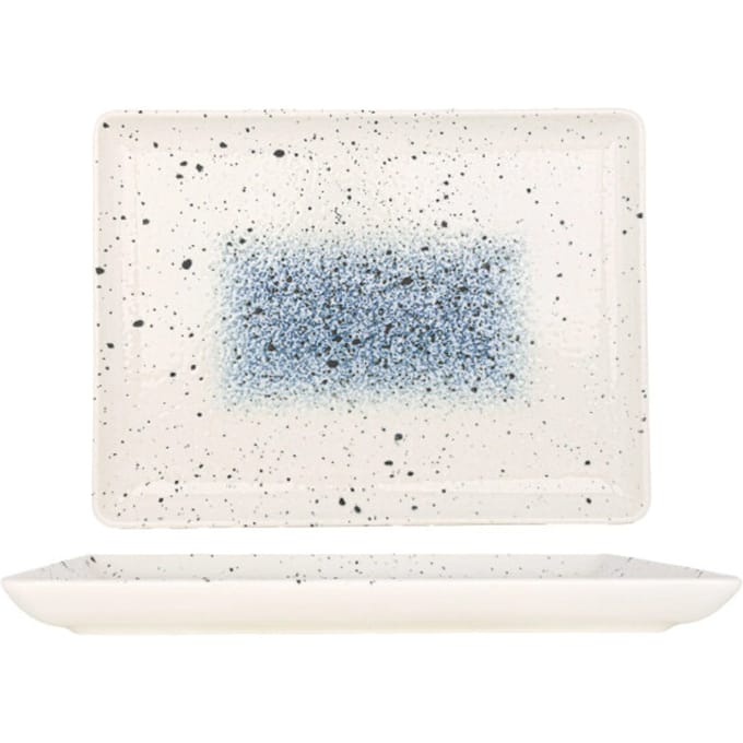 Rinart Serveerschaal - Splash - Porselein - 30x22 cm - set van 2