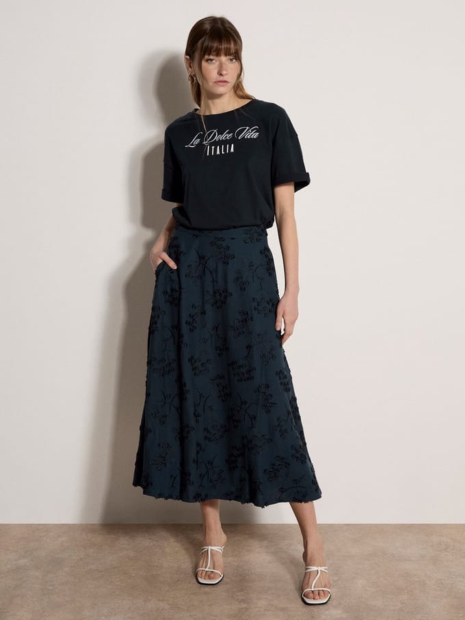 La Dolce Vita T-shirt met borduursel
