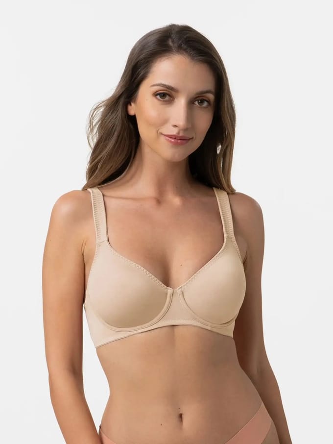Dorina beugel Bh zonder vulling - Lindsay ECO - 80B - beige