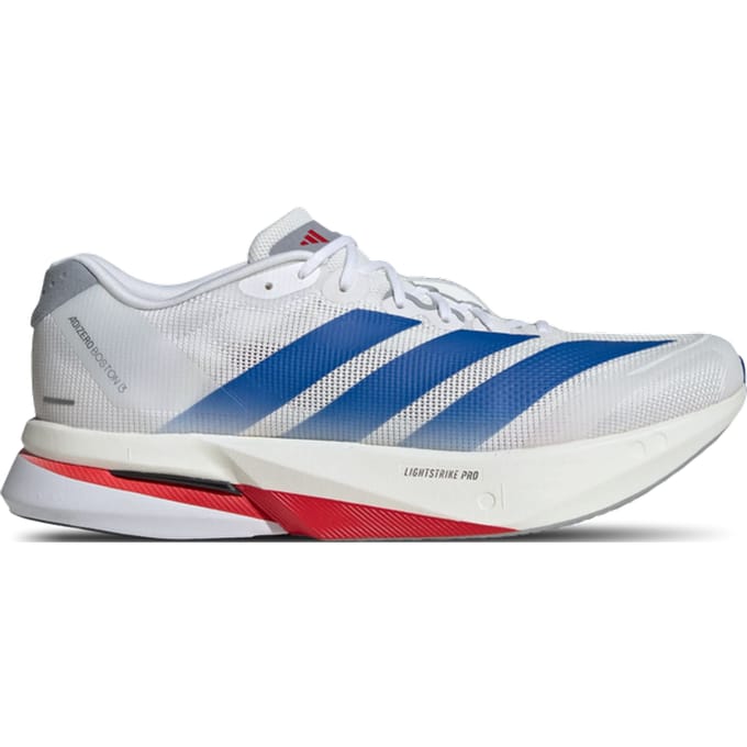 Adidas Adizero Boston 13 Sneakers Heren - Wit - Maat 42 - Mesh/Synthetisch