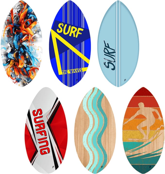 Twisk skimboard hout 105 cm - speelgoed surfplank voor kinderen.