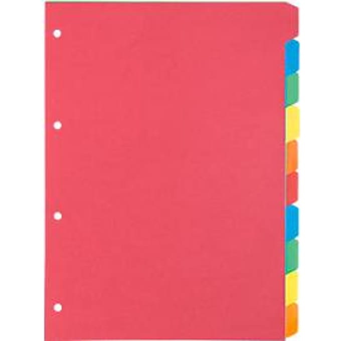 Schäfer Shop Select kartonnen index, pak van 5, 4-gaats gestanst, gerecycled karton 160 g/m², 10 st.