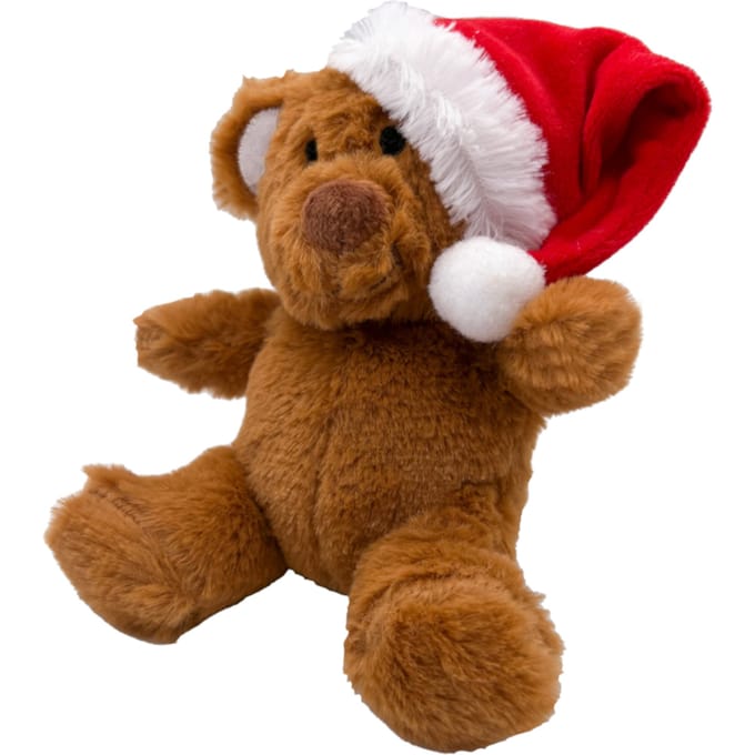 Aumüller Kerst Teddybeer met Kerstmuts - L 15,5 x B 12 x H 5 cm
