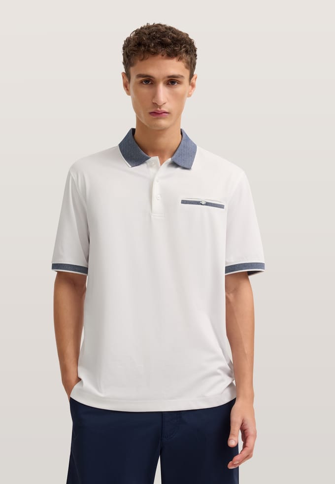 Bugatti Herren Polo shirt Modern Fit met borstzak