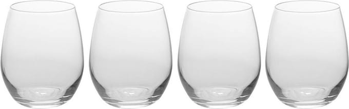 Excellent Houseware Drinkglazen - 4x stuks - 390 ml - waterglazen - sap