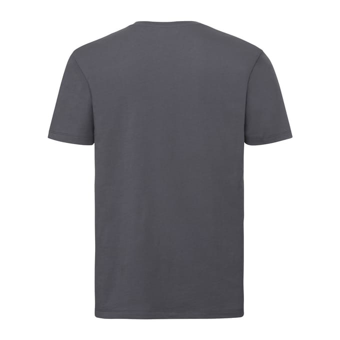 Russell Heren Authentiek Puur Organisch T-Shirt (Konvooi Grijs)