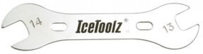 IceToolz Conussleutel - Dubbelzijdig - 13/14mm - Cr-Mo Staal - Fietsonderhoud