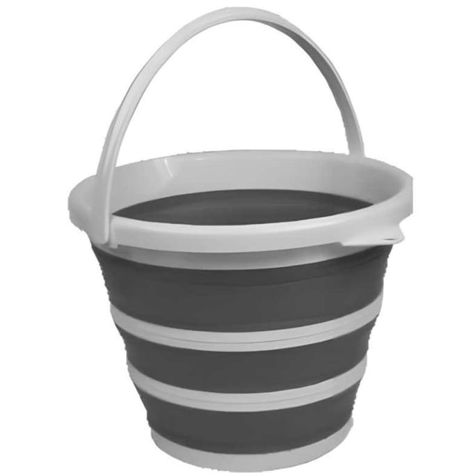 Opvouwbare emmer rond 10 l 2 kleuren assorti