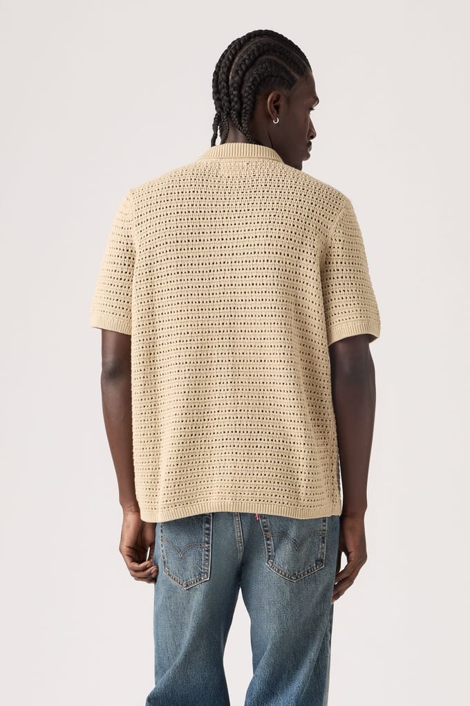 Levi's Sweater Knit Shirt Beige Taglia: L | Camicie Outlet | Uomo | Marrone