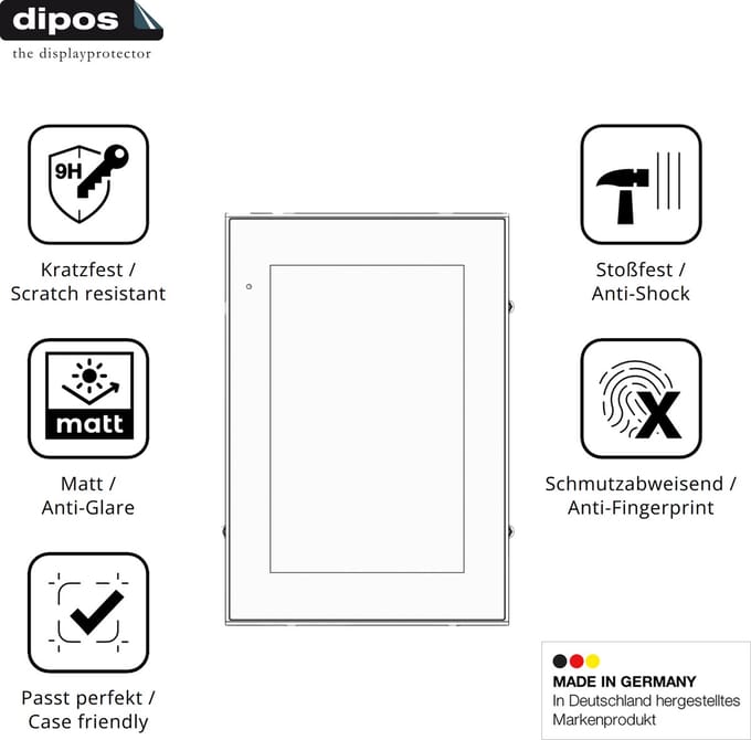 dipos – 2x Matte Pantserfolie geschikt voor KEB Combicontrol C6 S14 Panel 10.1 Zoll | 9H Screenprotector