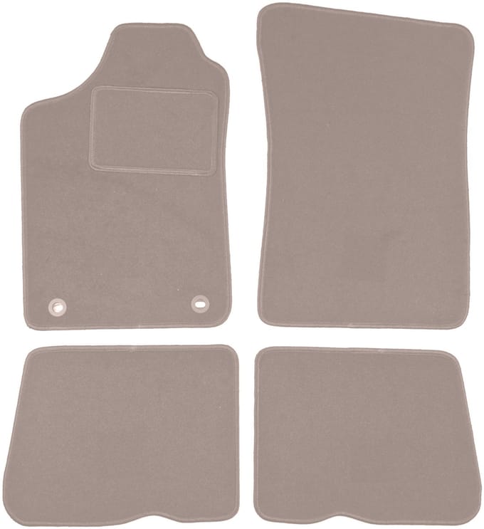 Beige veloursmatten voor: Renault 19 cabrio, hatchback, sedan, chamade (1988-1996)