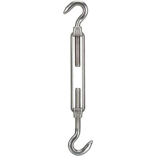 Perel Spanschroef, 2 haken, roestvrij staal, spanbereik 190 mm-270 mm