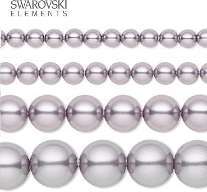 Swarovski Elements, 20 stuks Swarovski Parels, 10mm (20cm), MAUVE, 5810