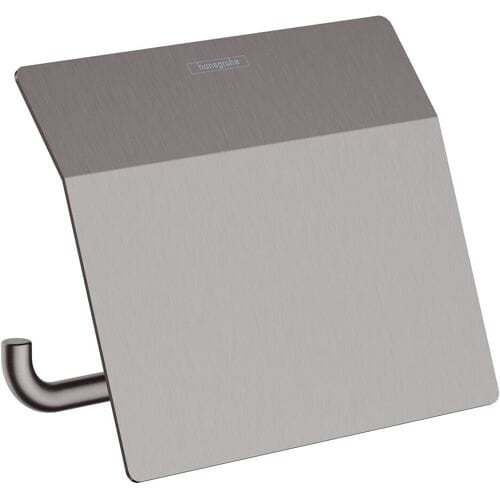 hansgrohe AddStoris closetrolhouder met klep Brushed Black Chrome
