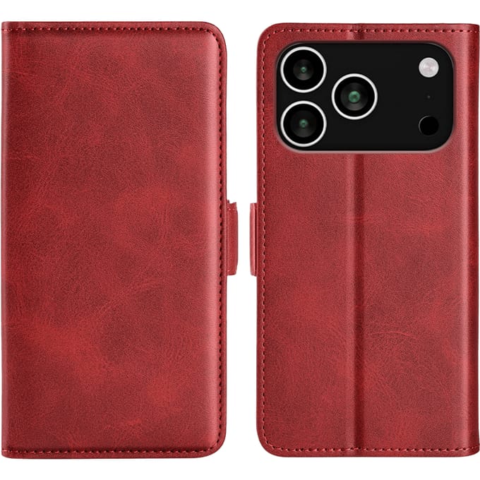 Comfycase Apple iPhone 17 Pro Bookcase Hoesje Rood