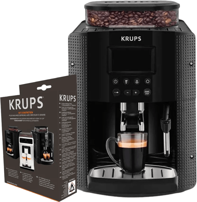 Krups EA8150 Zwart + Onderhoudskit