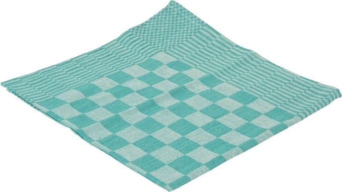Theedoek blok ca. 65x65 cm set à 6 stuks groen