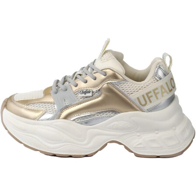 Buffalo Yuno One dames sneaker - Beige multi - Maat 39