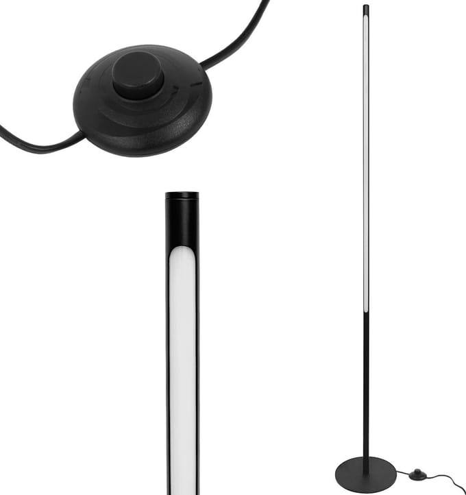 Toolight App1415-F Staande Lamp Zwart 145X2X145Cm